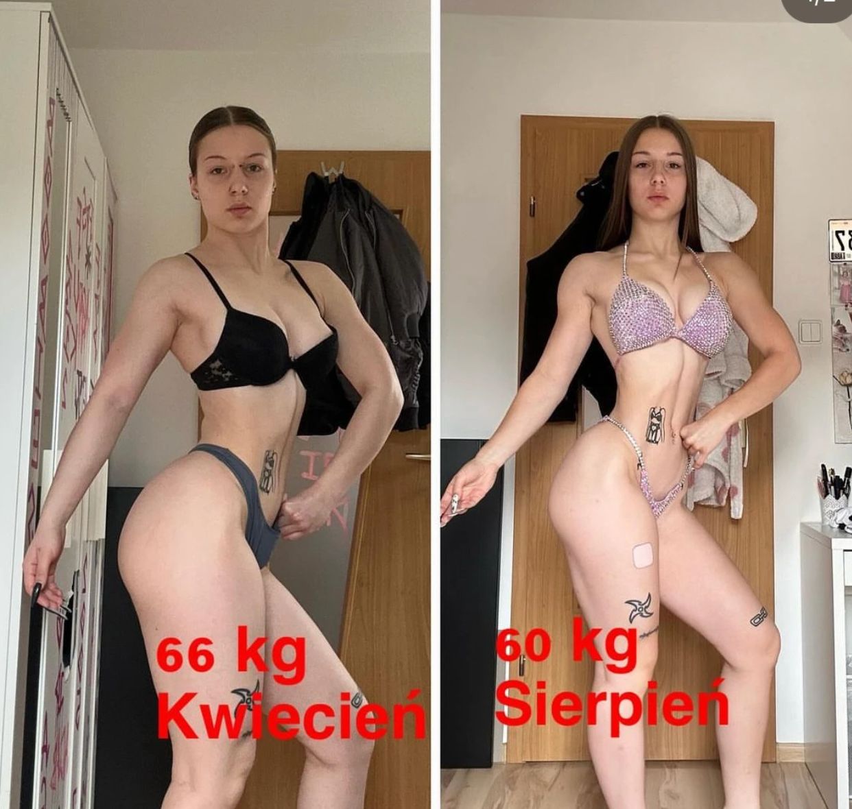 Przemiana podopiecznej — 66 kg do 60 kg