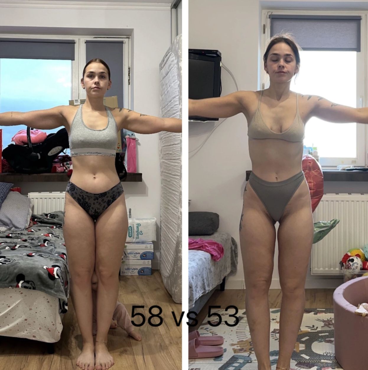 Przemiana podopiecznej — 58 kg do 53 kg