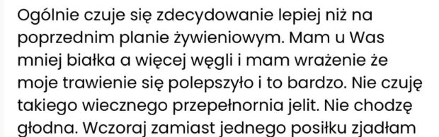 Wiadomość od podopiecznej
