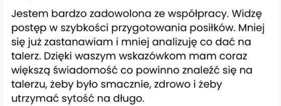 Wiadomość od podopiecznej