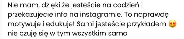 Wiadomość od podopiecznej