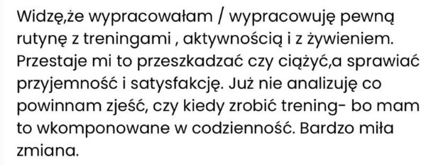 Wiadomość od podopiecznej